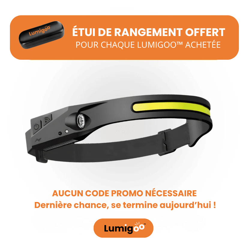 Lumigoo PRO | Lampe frontale LED 230° n°1 en France
