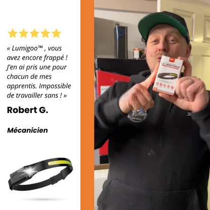 Lumigoo PRO | Lampe frontale LED 230° n°1 en France
