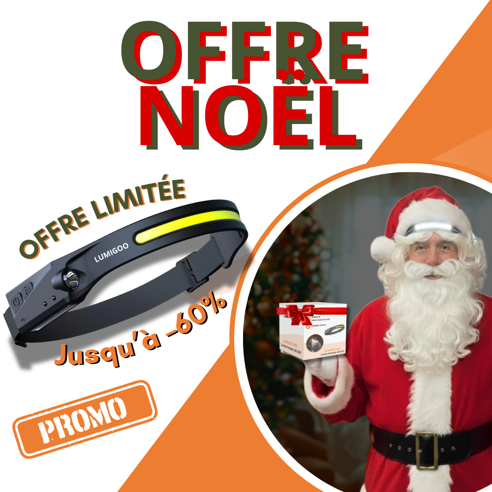 Lumigoo PRO | Lampe frontale LED 230° n°1 en France